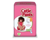 Cuties Training Pants, Girl, 92 Count - Pack of 4