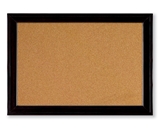 Quartet Home Decor Natural Cork Bulletin Board, 17 x 23 Inches, Ebony Frame  - 79281