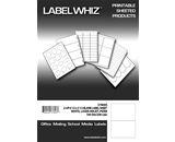 LabelWhiz Half Sheet Shipping Labels for Laser and Inkjet Printers, 8.5 x 5.5 Inches, 2 Labels per Sheet, 100 Sheets, White  - 37800S