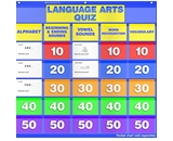 SCHOLASTIC TEACHING RESOURCES LANGUAGE ARTS CLASS QUIZ K-1 POCKET - Set of 3