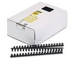 Plastic Comb Bindings, 5/8- Diameter, 120 Sheet Capacity, Black, 100 Combs/Pack
