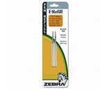 Zebra F301/F402/F605 Fine Point Black Ink Pen Refills