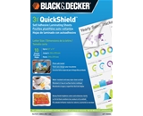 BLACK + DECKER QuickShield Self-Adhesive Letter Size Laminating Sheets, 3-mil, 10 Pack (LET-10SHSS)