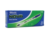 BAZIC Nova Blue Color Stick Pen (12/Box)