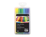 BAZIC 18 Color Washable Fiber Tip Pen