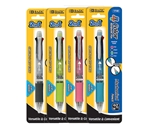 BAZIC 2-In-1 Mechanical Pencil & 4-Color Pen with Grip