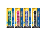 BAZIC 4-Color Neck Pen with Cushion Grip (2/Pack)