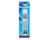 BAZIC Black Erasable Pen (2/Pack)