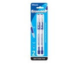 BAZIC Blue Erasable Pen (2/Pack)