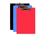 BAZIC Assorted Color Standard Size Hardboard Clipboard with Low Profile Clip