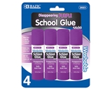 BAZIC 8g / 0.28 Oz.  Small Washable Purple Glue Stick (4/Pack)
