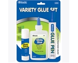 BAZIC Assorted Glue Set (3/Pack)