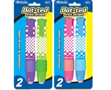 BAZIC Dot.ted Retractable Stick Erasers (2/Pack)
