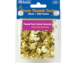 BAZIC Brass (Gold) Thumb Tack (200/Pack)