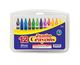 BAZIC 12 Color Premium Quality Jumbo Crayon