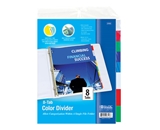 BAZIC 3-Ring Binder Dividers with 8-Insertable Color Tabs