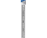 BAZIC 12 (30cm) Stainless Steel Ruler with Non Skid Back
