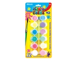 BAZIC 12 Color 6ml Kids Paint with Brush