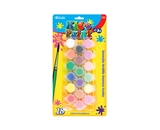 BAZIC 18 Color 6ml Kids Paint with Brush