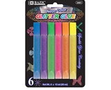 BAZIC 15 mL Neon Glitter Glue Pen (6/Pack)