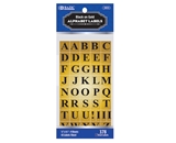 BAZIC Gold Foil Alphabet Label (378/Pack)