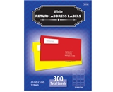 BAZIC 3/4 X 2 1/4 White Return Address Labels (300/Pack)