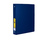 BAZIC 1.5 Blue 3-Ring Binder with 2-Pockets