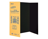 BAZIC 36 X 48 Black Tri-Fold Corrugated Presentation Board