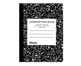 BAZIC C/R 100 Ct. Black Marble Composition Book