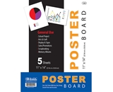 BAZIC 11 X 14 White Poster Board (5/Pack)