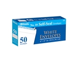 BAZIC #10 Self-Seal White Envelope (50/Pack)