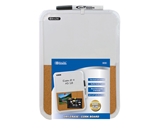 BAZIC 8.5 X 11 Dry Erase / Cork Combo Board with Marker