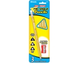 BAZIC 3 #2 The First Triangle Jumbo Yellow Pencil with Sharpener