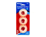 BAZIC 3/4 X 1000 Transparent Tape Refill (3/Pack)