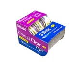 BAZIC 3/4 X 500 Crystal Clear Tape (3/Pack)