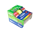 BAZIC 3/4 X 500 Color Invisible Tape (3/Pack)