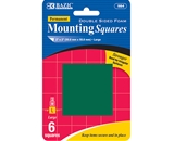 BAZIC 2 Double Sided Foam Mounting Squares (6/Pack)