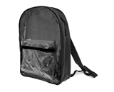 15 Black Clear Front Backpack