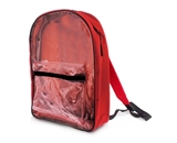 15 Red Clear Front Backpack