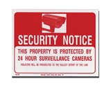 12 X 16 Security Notice Sign