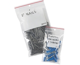 3- x 5- - 4 Mil Minigrip® White Block Reclosable Poly Bags w/ Hang Holes - MG4011