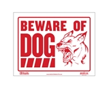 BAZIC 9 X 12 Beware of Dog Sign