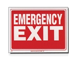 9 X 12 Emergency Exit Sign