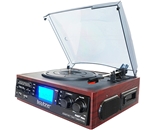 -Boytone BT-19DJM-C MULTI RPM TURNTABLE WITH SD/AUX/USB/RCA/3.5mmCONNECTIVITY ENCODE VINYL, RADIO & CASSETTE TAPE TO MP3 AND ENJOY MP3 OR WMA PLAYBACK ON USB OR SD.-