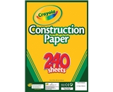 Crayola Construction Paper, Assorted Colors, 240 Sheet (99-3200) 