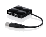 Belkin USB 2.0 4-Port Travel Hub - F4U019vBLK