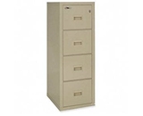 FireKing Compact Turtle 4 Drawer Vertical File Cabinet