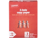 Staples 3-Hole Punch Multipurpose Copy Laser Inkjet Printer Paper, 8 1/2 x 11