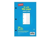 Project Ruled Filler Paper, 5-1/2- x 8-1/2-, Pack of 100 Sheets