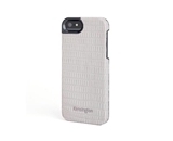 Kensington Vesto Leather Texture Hardshell Case for iPhone 5 - 1 Pack, Grey Lizard - K39624WW